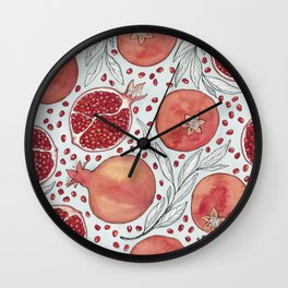 Old Pomegranates Wall Clock