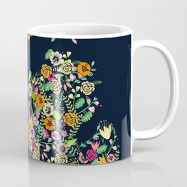 Beauty in Michigan Coffee Mug | Up, Floral, Usa, Color, Mitten, Michigan, Map, Print, Mittenstate, Flowers 