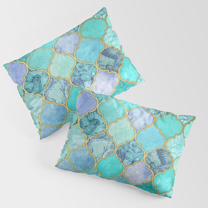 Society6 ケース Cool Jade & Icy Mint Decorative Moroccan Til Cool Jade & Icy Mint Decorative Moroccan Tile Pattern Carry