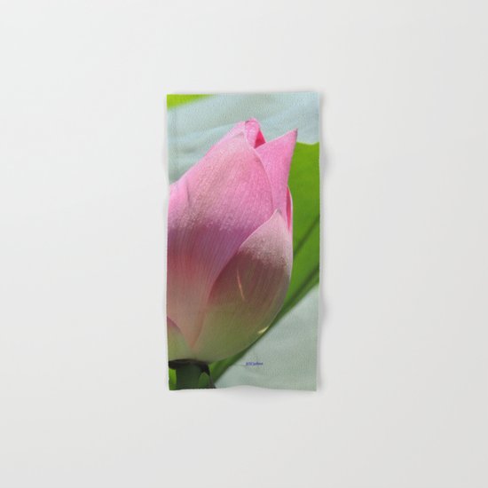 Lotus Bud in West Lake Hand & Bath Towel