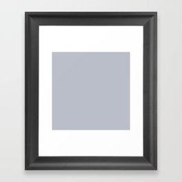 Metallic Silver Gray Framed Art Print
