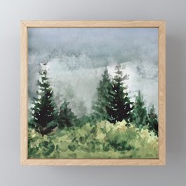Pine Trees 2 Framed Mini Art Print