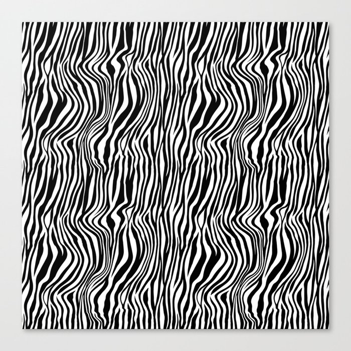 Zebra Stripes Pattern Canvas Print