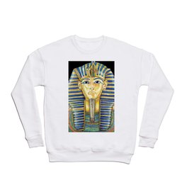 King Tut Colored Pencil Travel Art, Ancient Egypt  Crewneck Sweatshirt