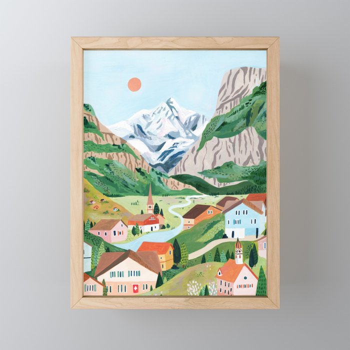 Grindelwald Switzerland Framed Mini Art Print