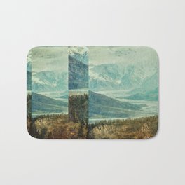 Fractions A25 Bath Mat | Abstract, Landscape, Curated, Digital, Nature 