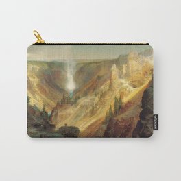 The Grand Canyon Of The Yellowstone 1872 By Thomas Moran | Daylight Watercolor Scenery Reproduction Carry-All Pouch