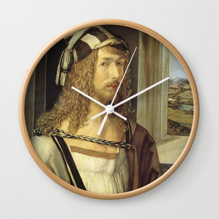 Self-Portrait by Albrecht Dürer Wall Clock
