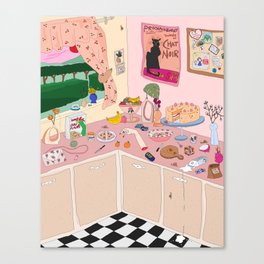 Someboy else's kitchen Canvas Print