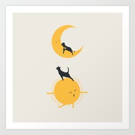 Good Meow'ing 10 good night hug Art Print