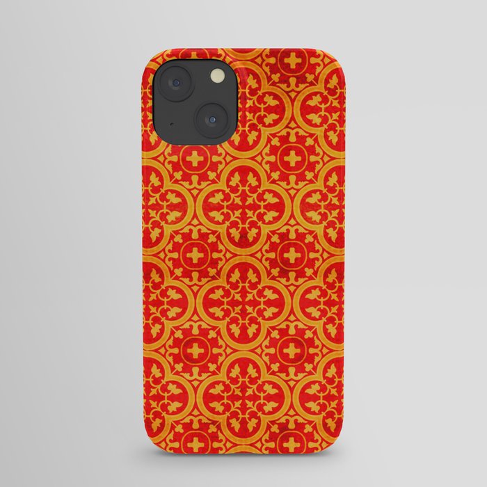 Symphonic Tiles: Geometric Andalusian Moroccan Zellige Elegance iPhone Case