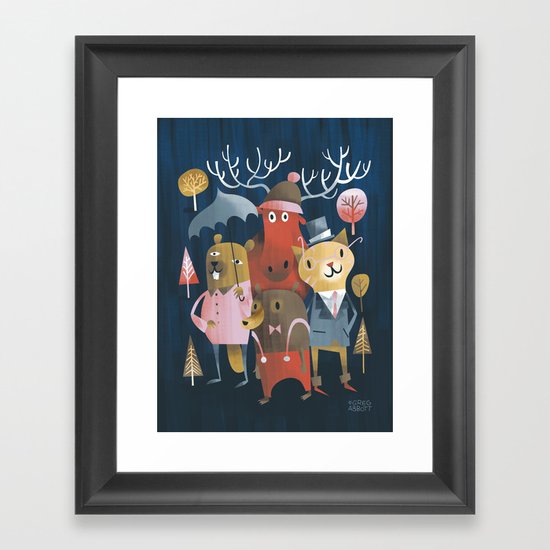 Now and Then Framed Art Print