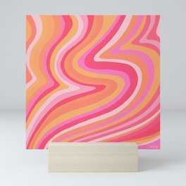 Sunshine Melt – Pink & Peach Palette Mini Art Print