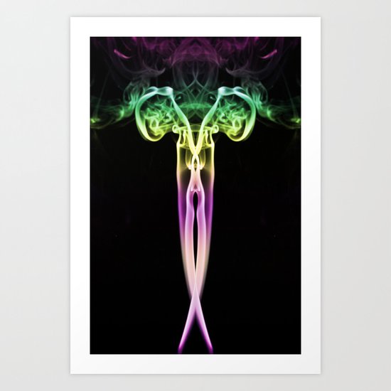 Smoke Art 22 Art Print