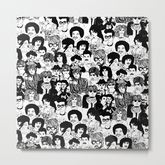 Under the Influence #2 pattern by Emilythepemily Metal Print