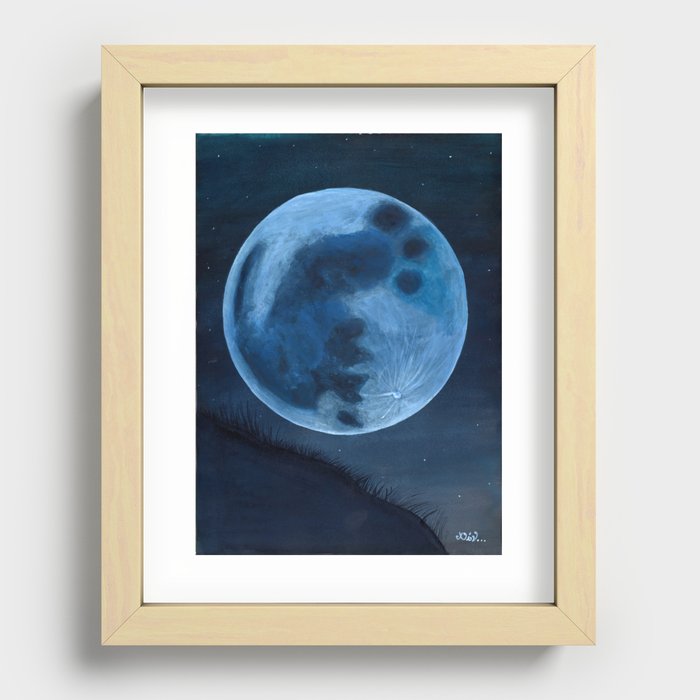 The moon Recessed Framed Print