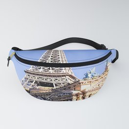 Eiffel tower at Las Vegas, USA with blue sky Fanny Pack