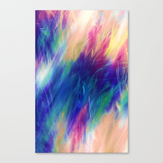Paint Feathers in the Sky Canvas Print