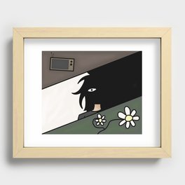 TV/Flower/Humon Recessed Framed Print