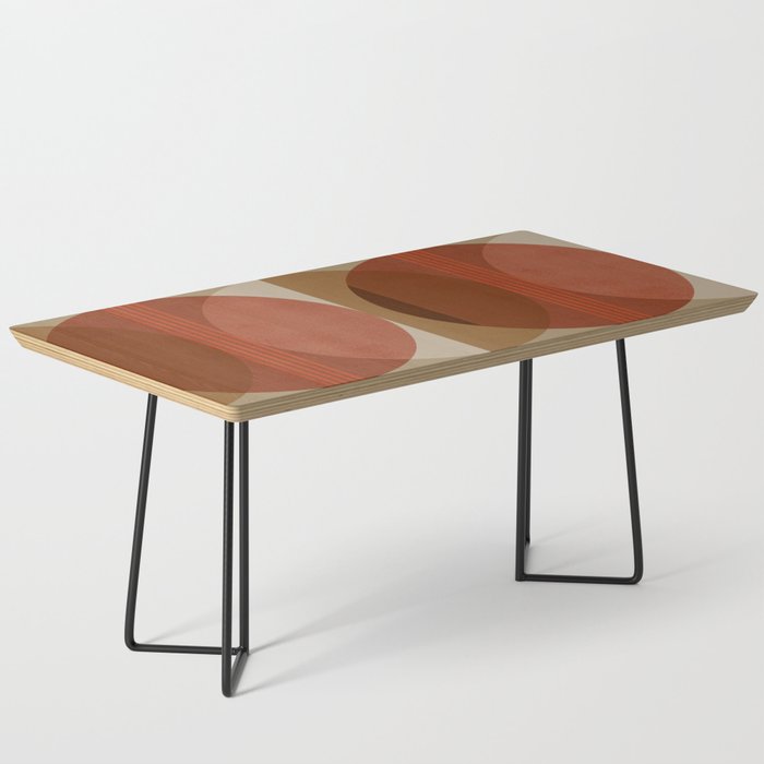 Abstraction_RED_LINE_HORIZON_LANDSCAPE_GEOMETRIC_0523A Coffee Table