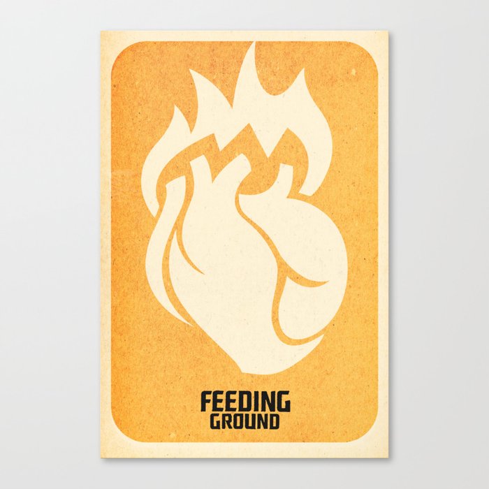 FEEDING GROUND Sacred Heart Canvas Print