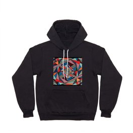Modern Abstract Art Deco Multi-Colored Hoody