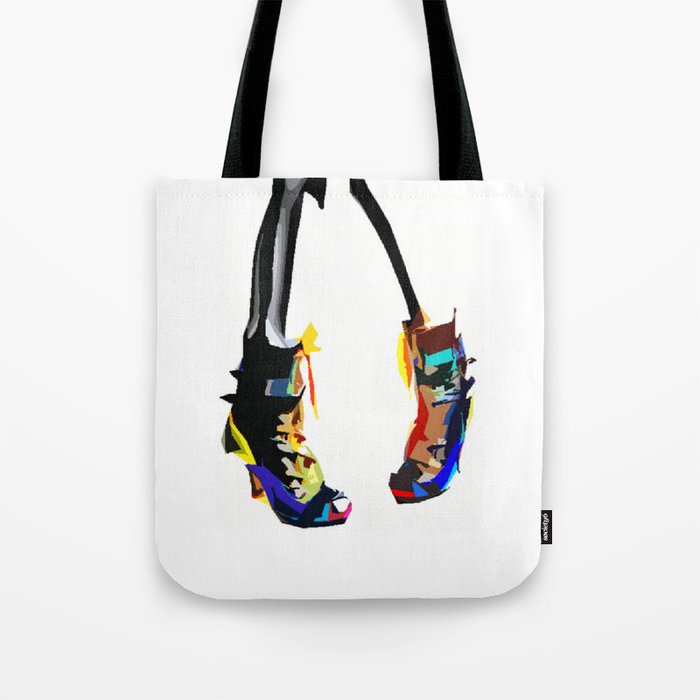 Colorful pop art shoes Tote Bag