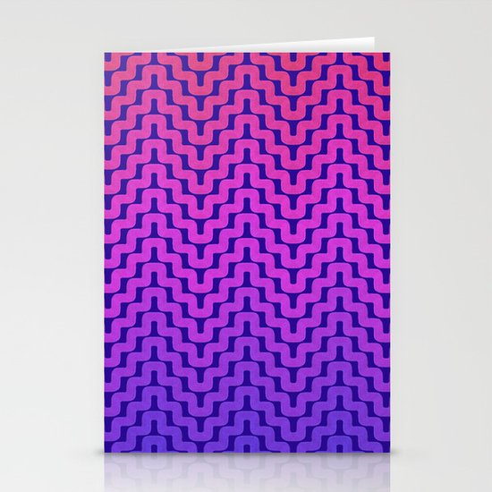 Rick Rack Pink Ombre Stationery Cards