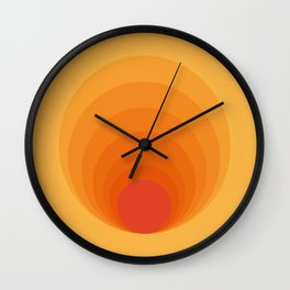 Sun Spiral | Bauhaus I Wall Clock | Poster, Sunshine, Art, Sun, Orange, Graphicdesign, Geometric, Pattern, Matisse, Modern 