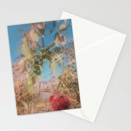 The branches with a flower left Stationery Cards