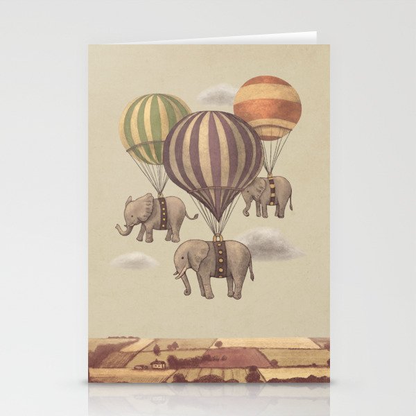 Flight of The Elephants Stationery Cards