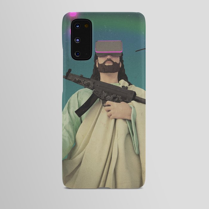 Jesus plays at games of war Android Case