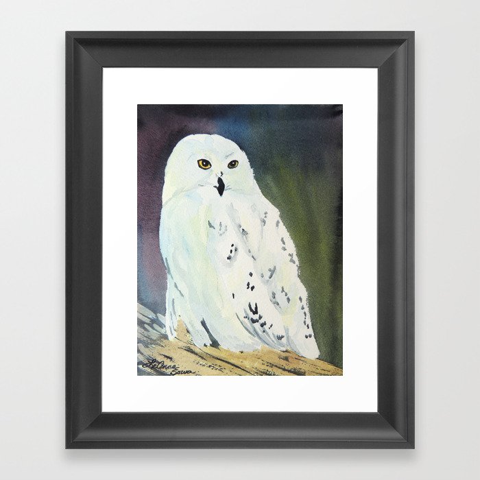 Snowy Owl Framed Art Print