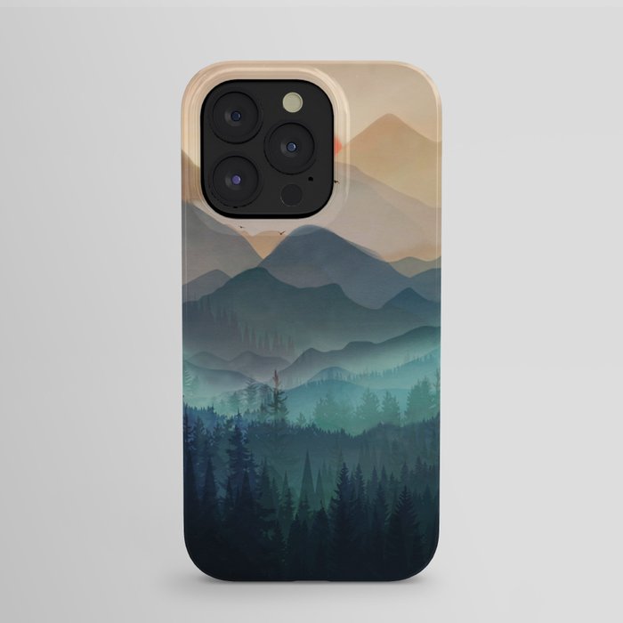Wilderness Becomes Alive at Night iPhone Case