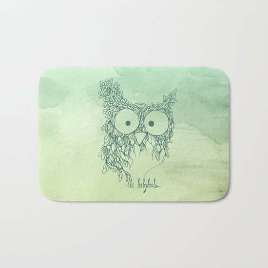 The Babybirds Owl 02 Bath Mat