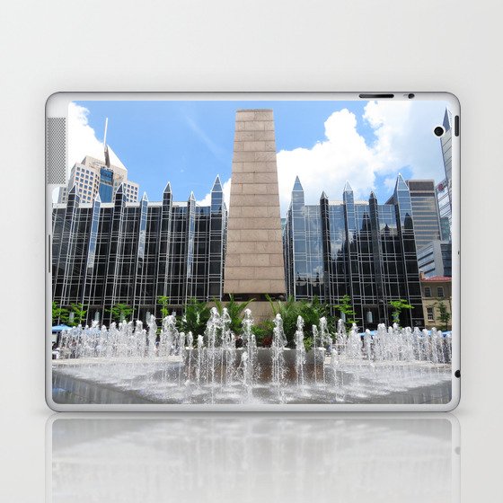 Concrete, Glass, and Water: PPG Plaza in Pittsburgh 21 Laptop & iPad Skin