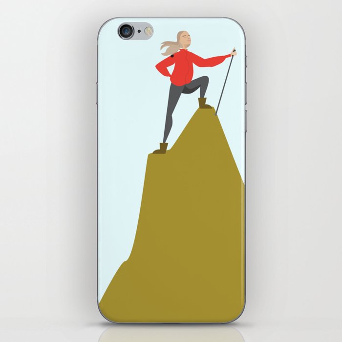 Mountain Woman Illustration iPhone Skin