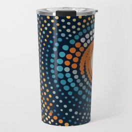 Dotted Contemporary Colors Minimal Pattern Travel Mug
