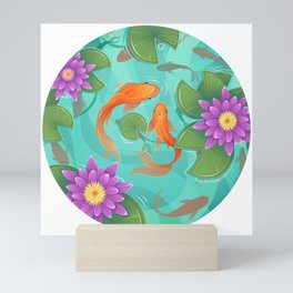 Summer Goldfish Pond Mini Art Print
