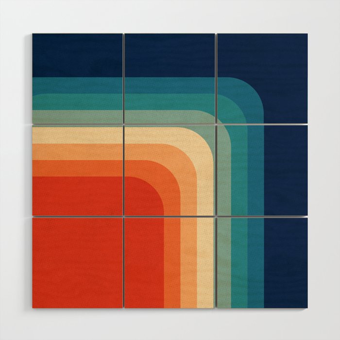 Retro 70s Color Palette Iii Wood Wall Art By Alisagal Society6 Retro 70s Color Palette Iii Wood Wall Art