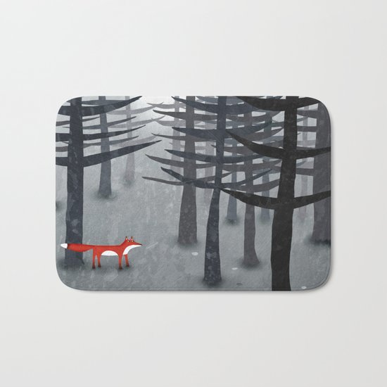 The Fox and the Forest Bath Mat