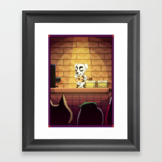 Pixel Art series 1 : Little Song Framed Art Print