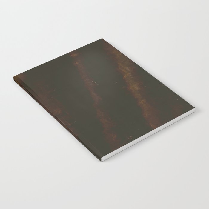 Dark impressionism brown shape Notebook