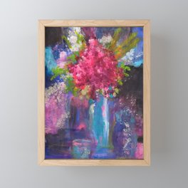 Abstract Flower in Vase Framed Mini Art Print