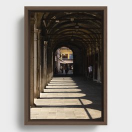 Hallway in Venice Framed Canvas