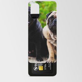 Funny Face Pug Dogfunny Dog Playing Android Card Case