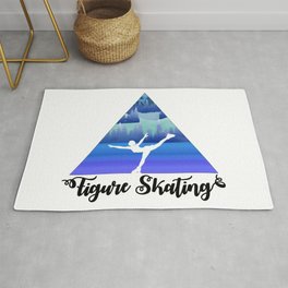 Figure Skating Female Skater Gift Rug