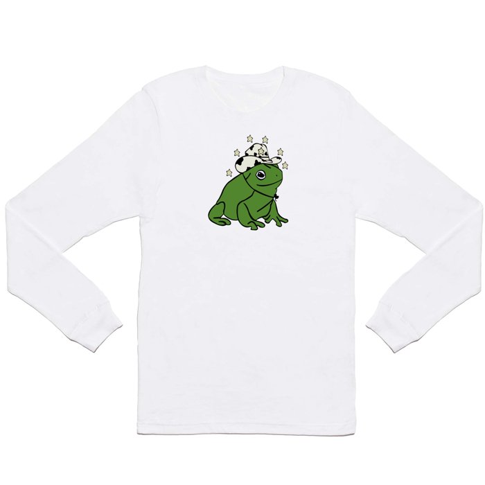 Frog With A Cowboy Hat Long Sleeve T Shirt