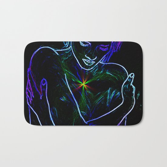 Language of the heart Bath Mat