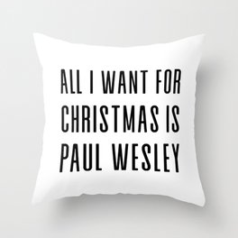 All I want for Christmas Throw Pillow